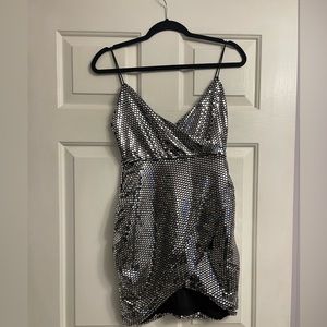 Tiger Mist Silver Sequin Dress